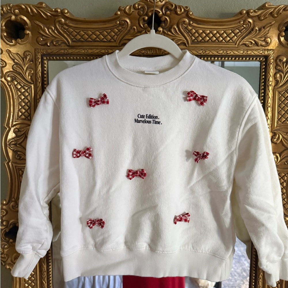 Zara Girls Bows and Text Sweatshirt
Cute Edition Marvelous Time